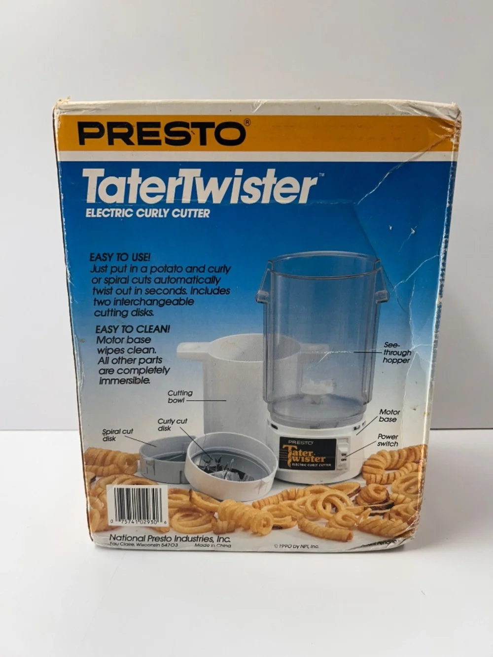 Presto Tater Twister Electric Curly Cutter Model 02930 Factory Sealed New In Box